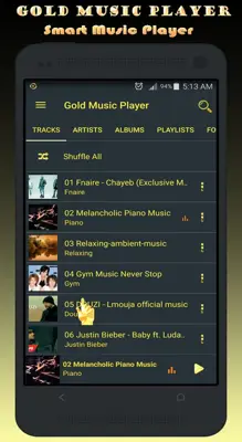 Gold Music Player android App screenshot 10