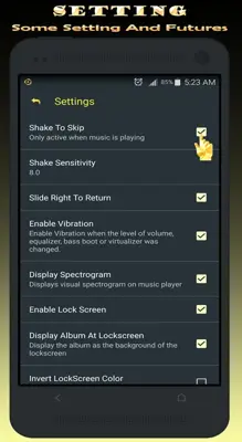 Gold Music Player android App screenshot 2