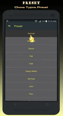 Gold Music Player android App screenshot 4