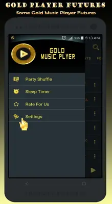 Gold Music Player android App screenshot 8